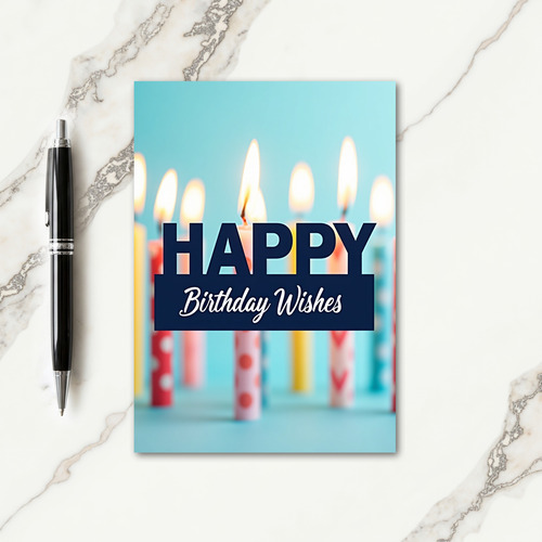 Candlelit Birthday Wishes Card
