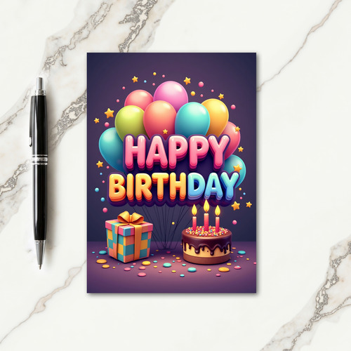 Candy Birthday Art Card