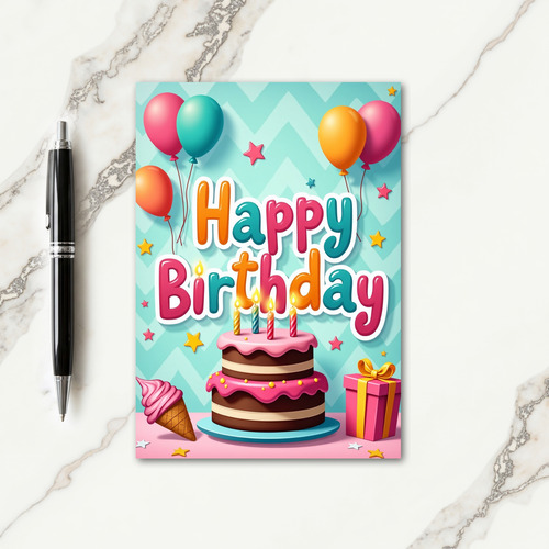 Candy Birthday Celebration Card