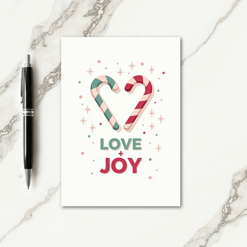 Candy Heart Christmas Card