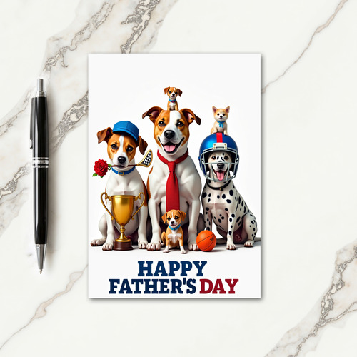 Canine Dad Celebration Card