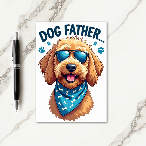 Canine Dad Funny Card