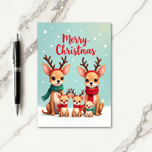 Canine Family Christmas Card