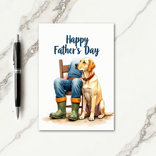 Canine Fathers Day Devotion Card