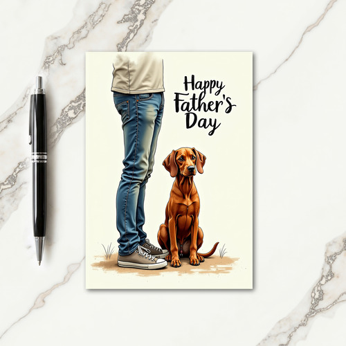 Canine Fathers Day Tribute Card