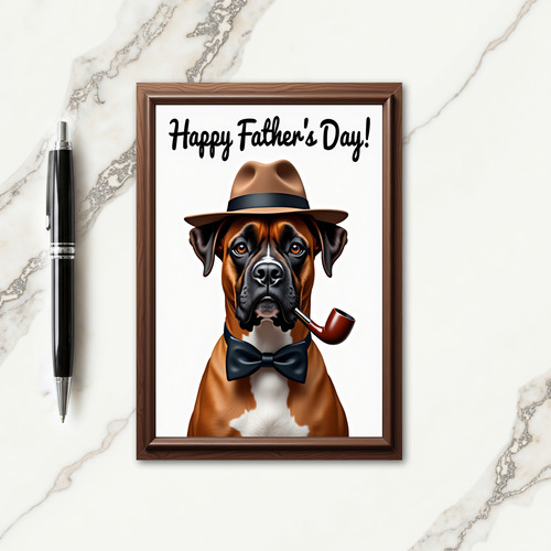 Canine Happy Fathers Day Card