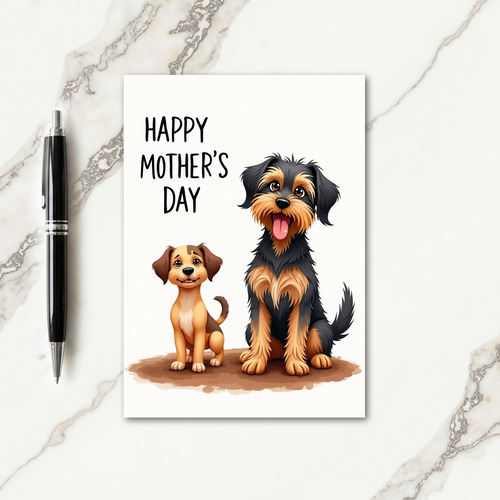 Canine Mothers Day Art Card