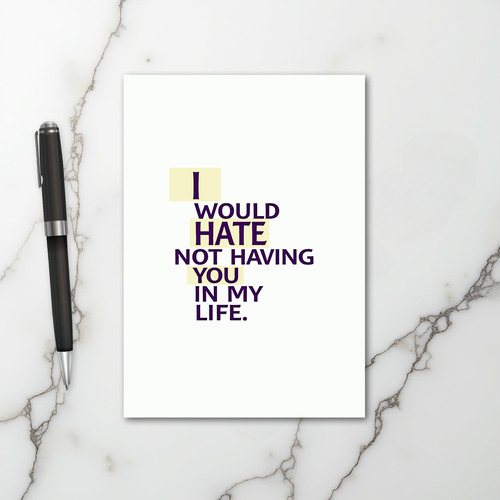 Cant Live Without You Card