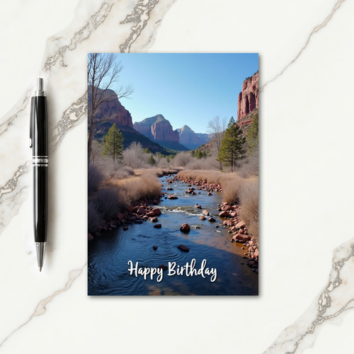 Canyon Birthday River View Card