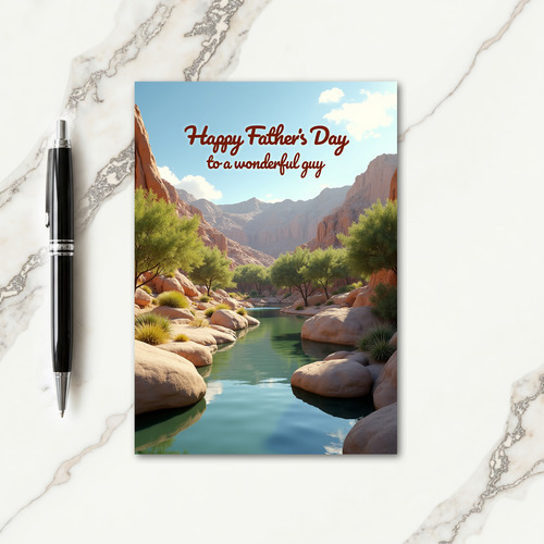 Canyon Sweet Fathers Day Card