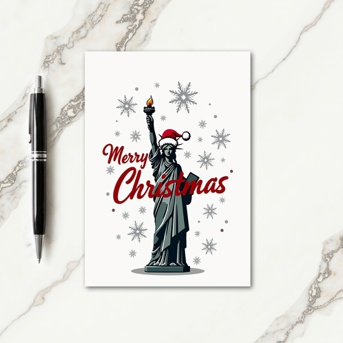 Capped Figure Christmas Card thumbnail