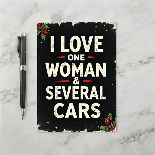 Car Lover Christmas Greeting Card