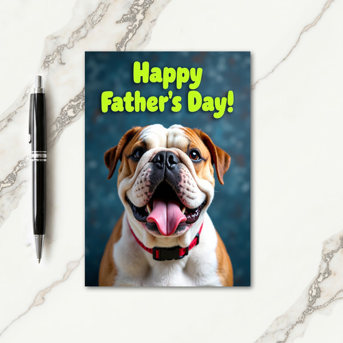 Caramel Canine Fathers Day Card