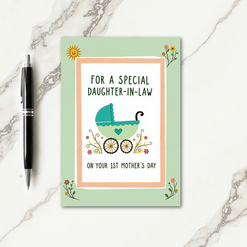 Carriage Mothers Day Art Card