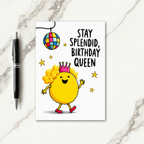 Cartoon Character Birthday Card