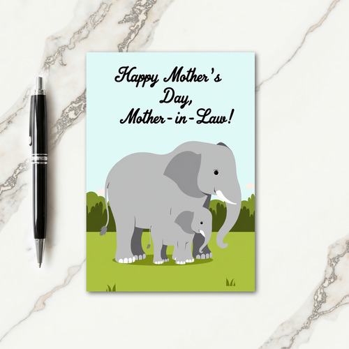 Cartoon Mothers Love Moment Card