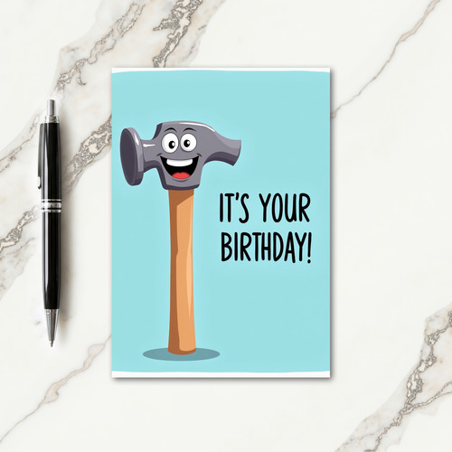 Cartoon Tool Birthday Card