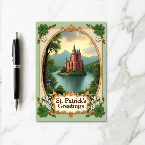 Castle Island Greetings Card