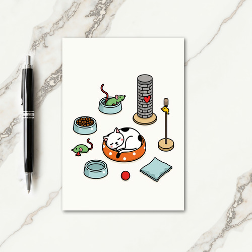 Cat Comforts Mothers Day Card