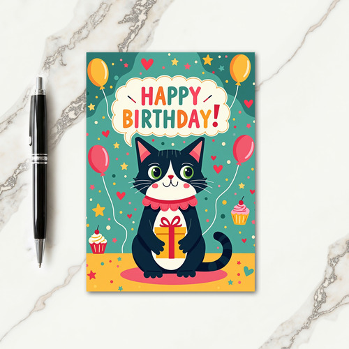 Cats Birthday Gift Card