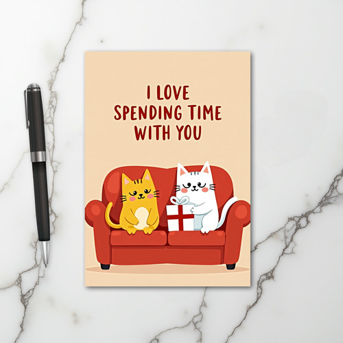 Cats Love Time Together Card