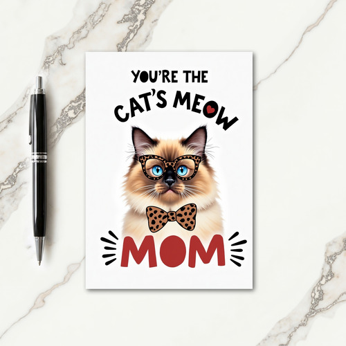 Cats Meow Happy Mothers Day Card
