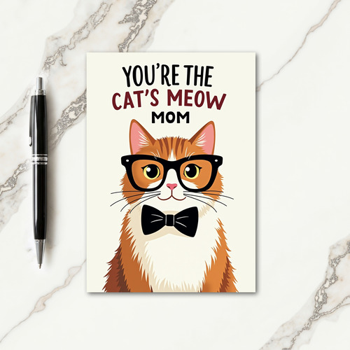 Cats Meow Moms Day Art Card