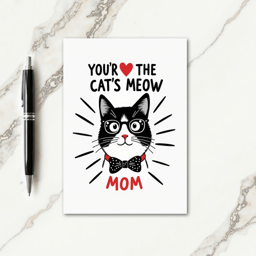 Cats Meow Moms Heartfelt Card