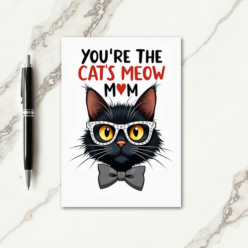 Cats Meow Mother Illustration Card