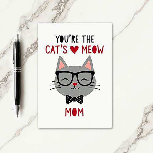 Cats Meow Mothers Day Art Card