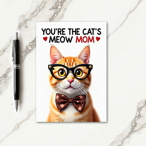 Cats Meow Mothers Day Celebration Card