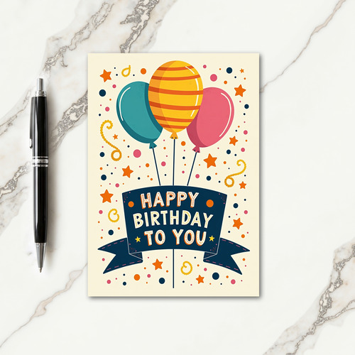Celebration Banner Birthday Card