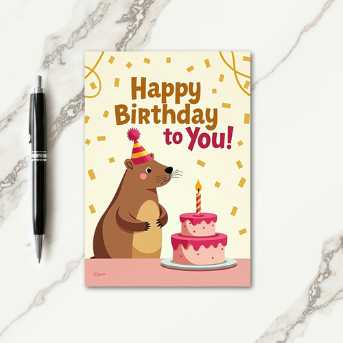 Celebration Bear Birthday Card