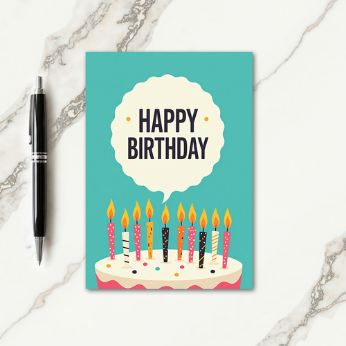 Celebration Birthday Candle Card