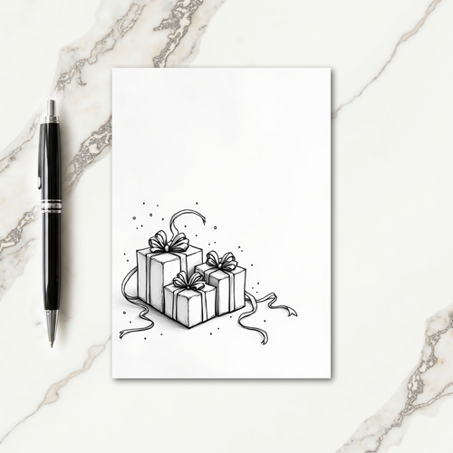 Celebration Birthday Gift Boxes Card