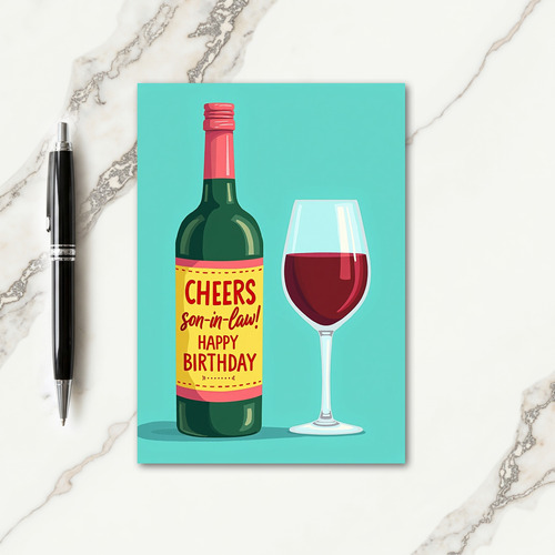 Celebration Bottle Birthday Card