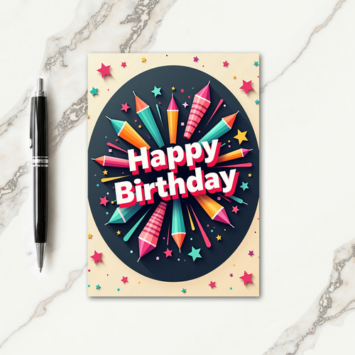 Celebration Burst Card