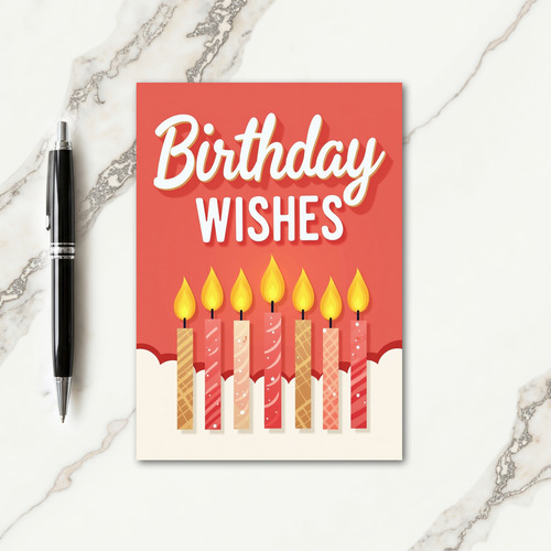 Celebration Candle Pattern Card
