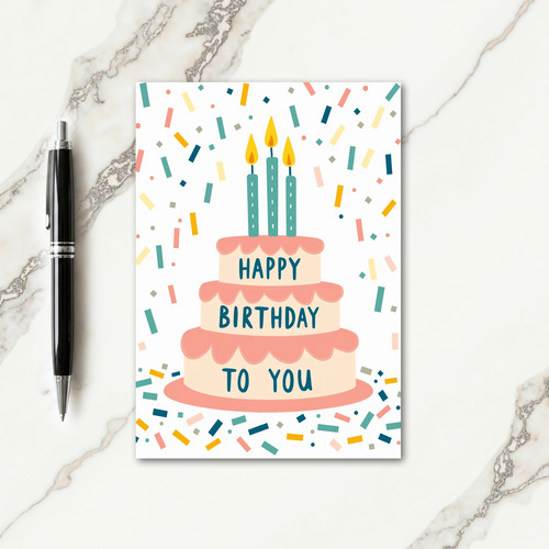 Celebration Confetti Card
