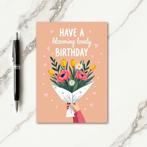 Celebration Floral Bouquet Card