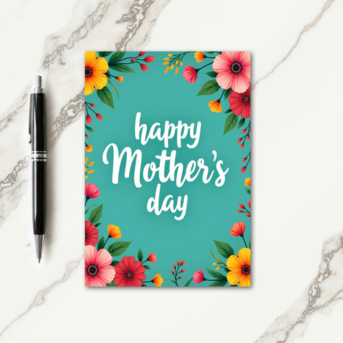 Celebration Floral Message Card