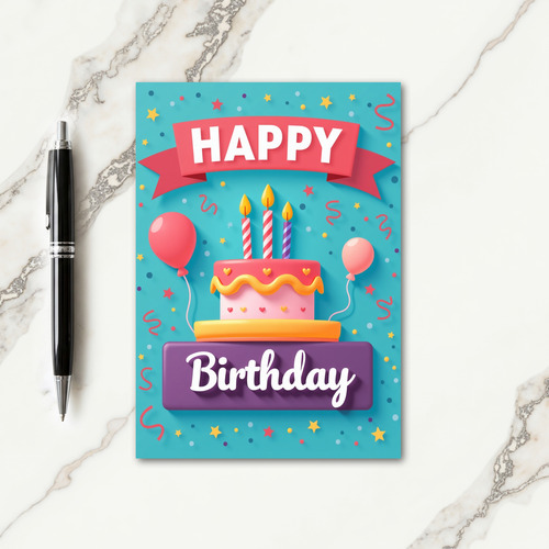 Celebration Heart Birthday Card