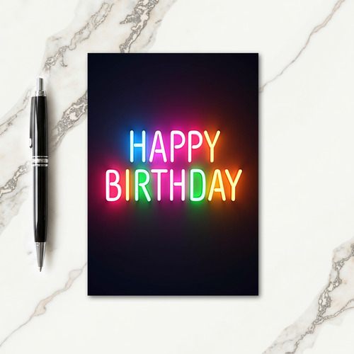 Celebration Luminous Birthday Card