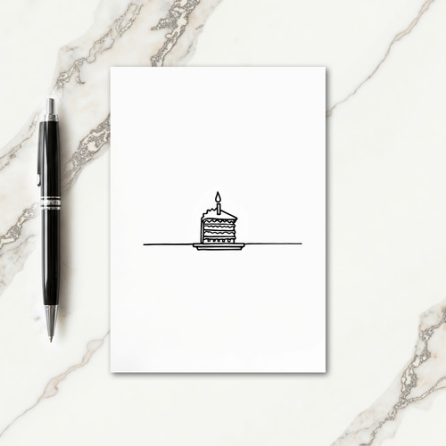 Celebration Minimal Cake Card
