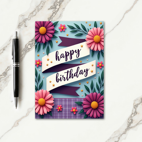 Celebration Paper Cut Card