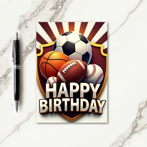 Celebration Sports Shield Card