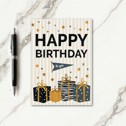Celebration Stars Birthday Card