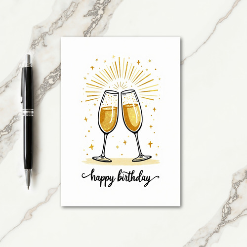 Celebration Toast Birthday Card