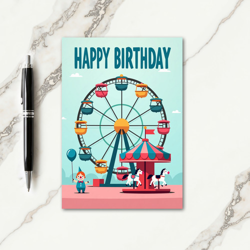 Celebration Wheel Birthday Card
