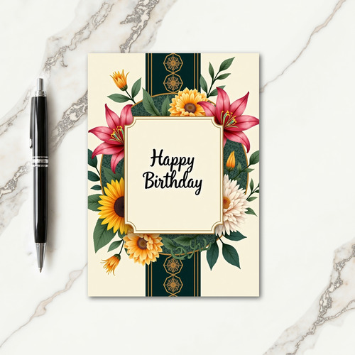Celebratory Blossom Birthday Card